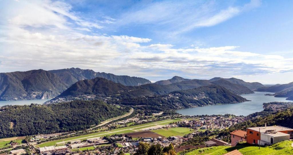 The View Cademario Lake Lugano Apartment With Private Parking & Self Check-In Dış mekan fotoğraf